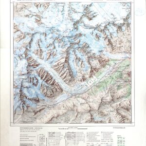 CARTA D'ITALIA FOGLIO 27 II NE MONTE BIANCO