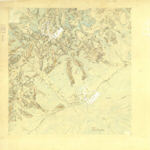 CARTA D'ITALIA FOGLIO 27 II NE MONTE BIANCO - ORIGINALI A COLORI SEPARATI - ACQUE