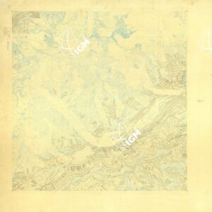 CARTA D'ITALIA FOGLIO 27 II NE MONTE BIANCO - ORIGINALI A COLORI SEPARATI - CURVE