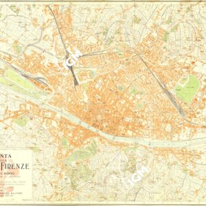 PIANTA DELLA CITTA' DI FIRENZE - EDIZIONE 1937 - COPIA ALLEGATA AI DOCUMENTI DI AGGIORNAMENTO