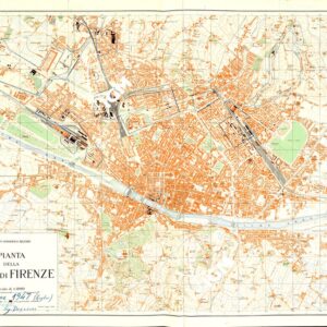 PIANTA DELLA CITTA' DI FIRENZE - EDIZIONE 1947 - COPIA ALLEGATA AI DOCUMENTI DI AGGIORNAMENTO