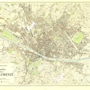 PIANTA DELLA CITTA' DI FIRENZE - EDIZIONE 1950 - COPIA ALLEGATA AI DOCUMENTI DI AGGIORNAMENTO