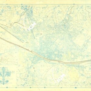 PIANTA DELLA CITTA' DI FIRENZE - ORIGINALI A COLORI SEPARATI - IDROGRAFIA