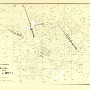 PIANTA DELLA CITTA' DI FIRENZE - COPIE SU CARTA A COLORI SEPARATI - TOPONOMASTICA