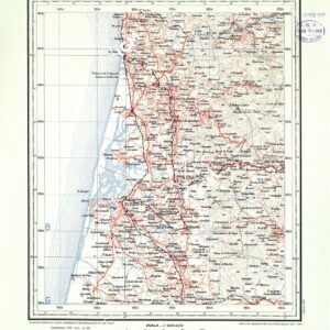 CARTA ITINERARIA DEL PORTOGALLO - FOGLIO 9 AVEIRO.