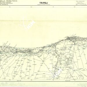 CARTA DELLA TRIPOLITANIA - FOGLIO 2 TRIPOLI - ORIGINALE