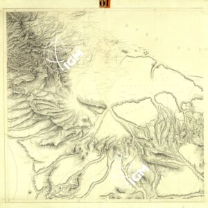 CARTA DEL TERRITORIO DELLA TRIPOLITANIA - FOGLIO OVEST - ORIGINALI A COLORI SEPARATI - OROGRAFIA