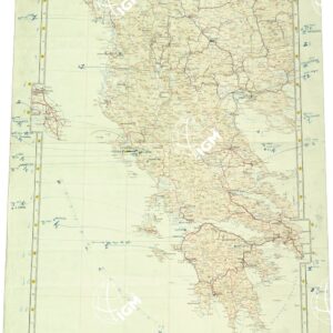 CARTA AERONAUTICA AL MILIONE - FOGLIO 7 - TIRANA - SALONICCO - ATENE