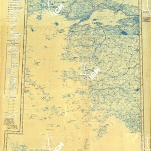 CARTA AERONAUTICA - FOGLIO 8 ISOLE ITALIANE DELL' EGEO - ORIGINALI A COLORI SEPARATI - SEGNI AERONAUTICI E FERROVIE