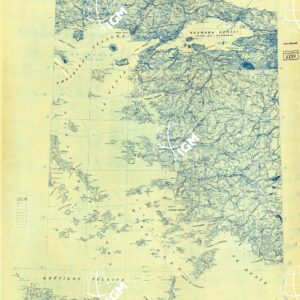 CARTA AERONAUTICA - FOGLIO 8 ISOLE ITALIANE DELL' EGEO - ORIGINALI A COLORI SEPARATI - IDROGRAFIA