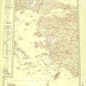 CARTA AERONAUTICA - FOGLIO 8 ISOLE ITALIANE DELL' EGEO - COPIA SENZA IPSOMETRIA