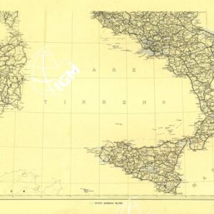 ITALIA - CARTA STRADALE - FOGLIO SUD - ORIGINALE