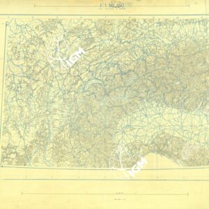 CARTA AERONAUTICA DEL MONDO FOGLIO 2253 MILANO ORIGINALI A COLORI SEPARATI CURVE