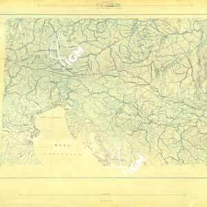 CARTA AERONAUTICA DEL MONDO FOGLIO 2252 VENEZIA ORIGINALI A COLORI SEPARATI ACQUE