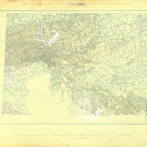 CARTA AERONAUTICA DEL MONDO FOGLIO 2252 VENEZIA ORIGINALI A COLORI SEPARATI CURVE