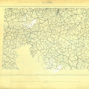 CARTA AERONAUTICA DEL MONDO FOGLIO 2252 VENEZIA ORIGINALI A COLORI SEPARATI STRADE