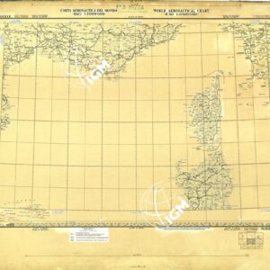 CARTA AERONAUTICA DEL MONDO FOGLIO 2320 MARSEILLE  ORIGINALI A COLORI SEPARATI NERO