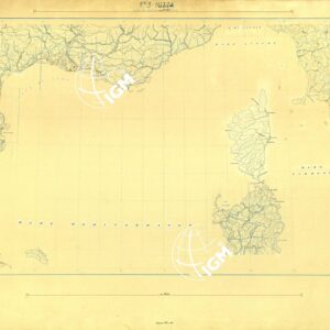 CARTA AERONAUTICA DEL MONDO FOGLIO 2320 MARSEILLE  ORIGINALI A COLORI SEPARATI ACQUE