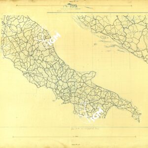 CARTA AERONAUTICA DEL MONDO FOGLIO 2321 ROMA  ORIGINALI A COLORI SEPARATI STRADE