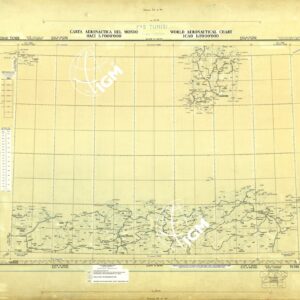 CARTA AERONAUTICA DEL MONDO FOGLIO 2345 TUNISI  ORIGINALI A COLORI SEPARATI NERO