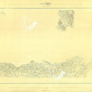 CARTA AERONAUTICA DEL MONDO FOGLIO 2345 TUNISI  ORIGINALI A COLORI SEPARATI CURVE
