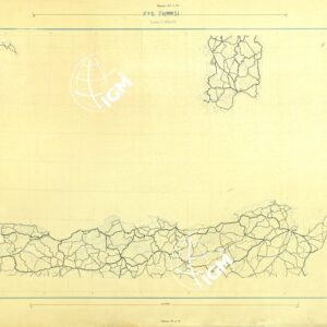 CARTA AERONAUTICA DEL MONDO FOGLIO 2345 TUNISI  ORIGINALI A COLORI SEPARATI STRADE