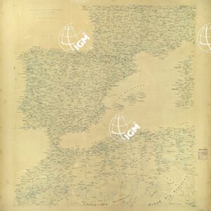 CARTA AERONAUTICA DEL MEDITERRANEO FOGLIO 2 MEDITERRANEO OCCIDENTALE ORIGINALI A COLORI SEPARATI TOPONOMASTICA