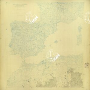 CARTA AERONAUTICA DEL MEDITERRANEO FOGLIO 2 MEDITERRANEO OCCIDENTALE ORIGINALI A COLORI SEPARATI VEGETAZIONE E DESERTI