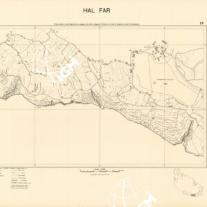 MALTA - FOGLIO IV - HAL FAR - COPIE DI PROVA - PLANIMETRIA E ACQUE