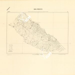 MALTA - FOGLIO X - SAN ROCCO - COPIE DI PROVA - PLANIMETRIA E ACQUE