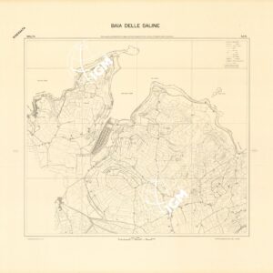 MALTA - FOGLIO XIX - BAIA DELLE SALINE - COPIE DI PROVA - PLANIMETRIA E ACQUE