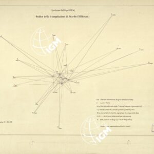 SPEDIZIONE DE FILIPPI IN KARACORUM - GRAFICO DELLA TRIANGOLAZIONE DI SCARDU - ORIGINALE