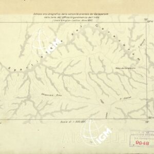 SPEDIZIONE DE FILIPPI IN KARACORUM - SCHIZZO ORO-IDROGRAFICO DELL' ESTREMITA ORIENTALE DEL KARACORUM - ORIGINALE