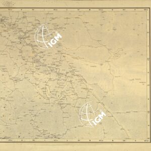 SPEDIZIONE DE FILIPPI IN KARACORUM - CASHMIR E REGIONI LIMITROFE - FOGLIO 4 - ORIGINALE - PLANIMETRIA E TOPONOMASTICA