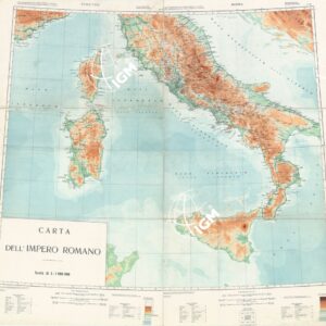 CARTA DELL'IMPERO ROMANO MONTAGGIO DEI FOGLI K 32 - K 33 - J 32 - J 33