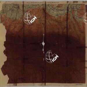 CARTA PER ARTIGLIERIA DELL'ALTOPIANO CARSICO