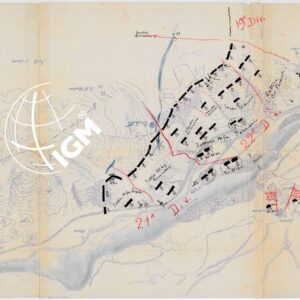 SCHIZZO DIMOSTRATIVO DISPIEGAMENTO DIVISIONI LUNGO IL FIUME ISONZO