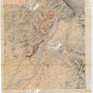 SCHIZZO DIMOSTRATIVO DELLA ZONA AL FRONTE DEL IV CORPO D'ARMATA VIPPACCO MONTE SABOTINO