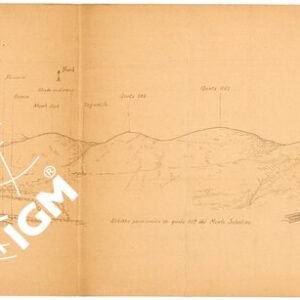 SCHIZZO PANORAMICO DAL MONTE SABOTINO (fronte e retro)