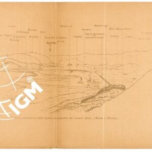SCHIZZO PANORAMICO DA MONTE SAN MICHELE (fronte e retro)