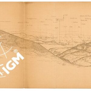 SCHIZZO PANORAMICO DAL MONTE SABOTINO (fronte e retro)