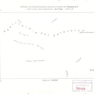 SPEDIZIONE DE FILIPPI IN CARACORUM - SCHIZZO ORO-IDROGRAFICO DELL' ESTREMITA ORIENTALE DEL CARACORUM - ORIGINALE