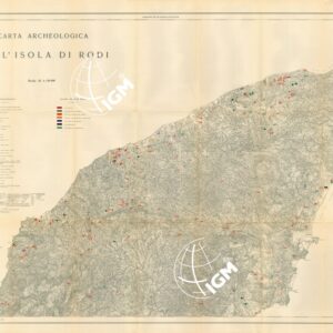 CARTA ARCHEOLOGICA DELL' ISOLA DI RODI FOGLIO NORD