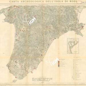 CARTA ARCHEOLOGICA DELL' ISOLA DI RODI FOGLIO SUD