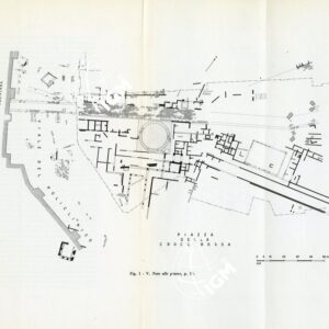 CARTA ARCHEOLOGICA DI ROMA SCHIZZO ALLEGATO AL LIBRETTO DELLA TAVOLA III VILLA PATRIZI