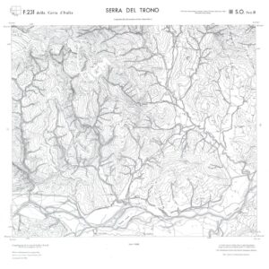 CALABRIA FOGLIO 231 III SO SEZ B SERRA DEL TRONO
