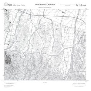 CALABRIA  FOGLIO 230 IV NO SEZ B CORIGLIANO CALABRO