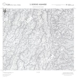 CALABRIA  FOGLIO 230 IV SO SEZ D S.GIORGIO ALBANESE