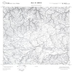 CALABRIA  FOGLIO 230 III NO SEZ D SILA DI GRECO