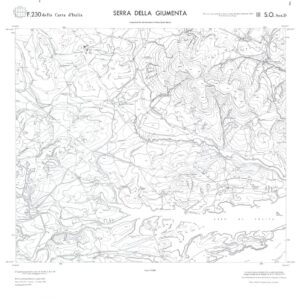 CALABRIA  FOGLIO 230 III SO SEZ D SERRA DELLA GIUMENTA